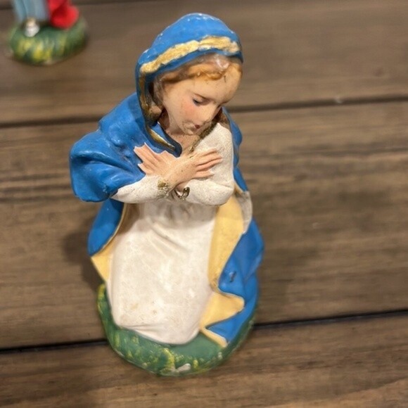 Lot of 5 vintage Nativity figures - Picture 4 of 14